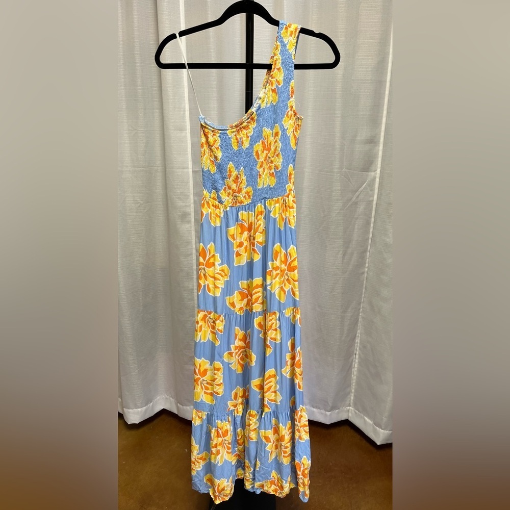 Abel the Label Anthropologie Blue
Flower Maxi Dress | size small